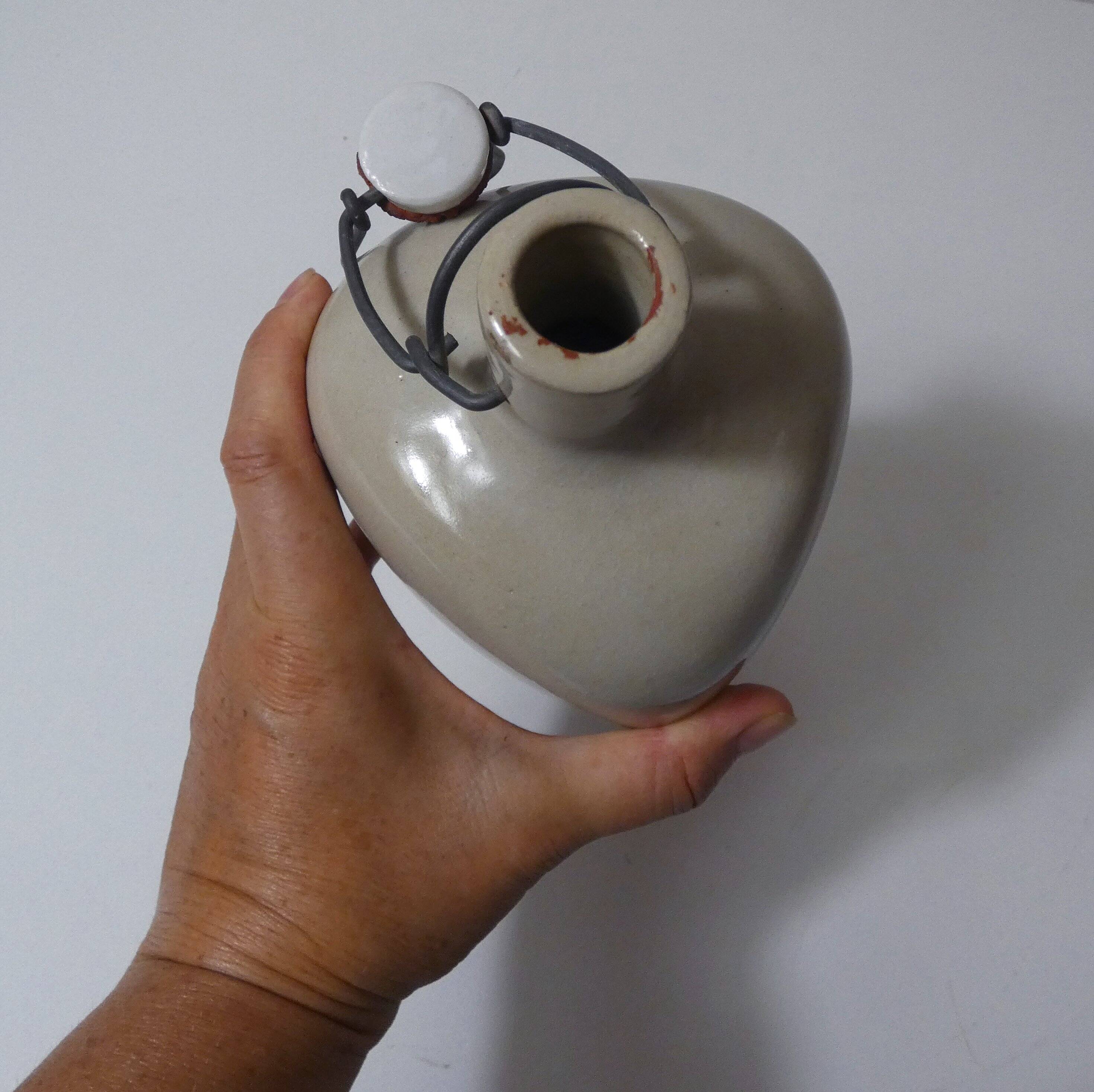 old stoneware bottle