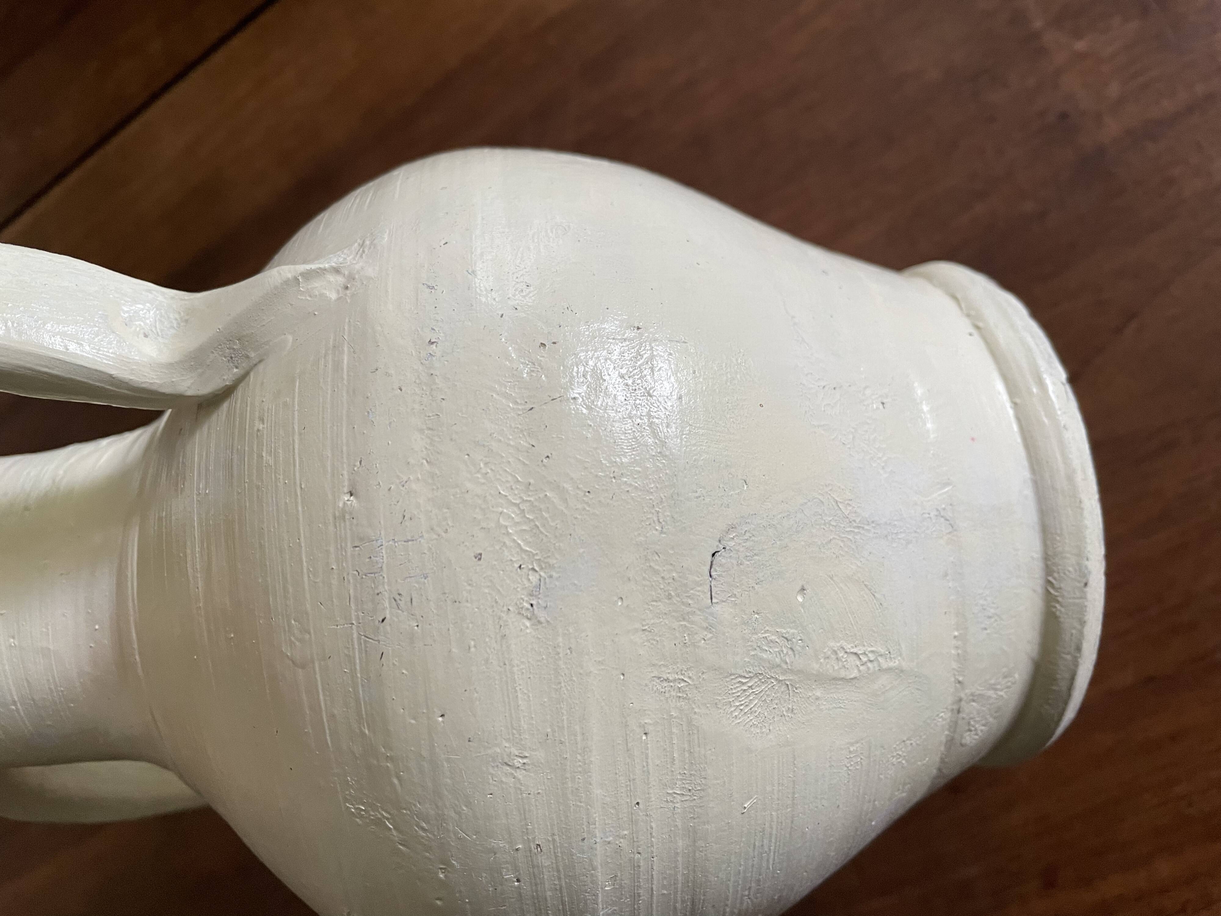 Terracotta amphora vase