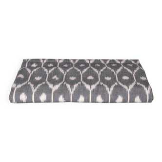 Ikat Gray Tablecloth Or Cover