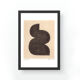 One-design painting on dated and signed paper without frame