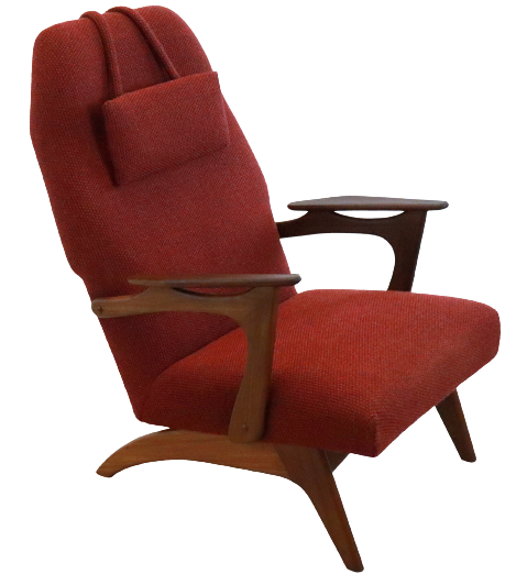 Armchair with footstool 'Vorchten'