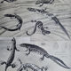 Two original plates "Etudes d'Animaux" by Mathurin Méheut, 1911
