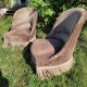 Paire de fauteuils crapaud