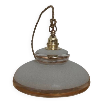 Portable lamp/suspension in granite glass