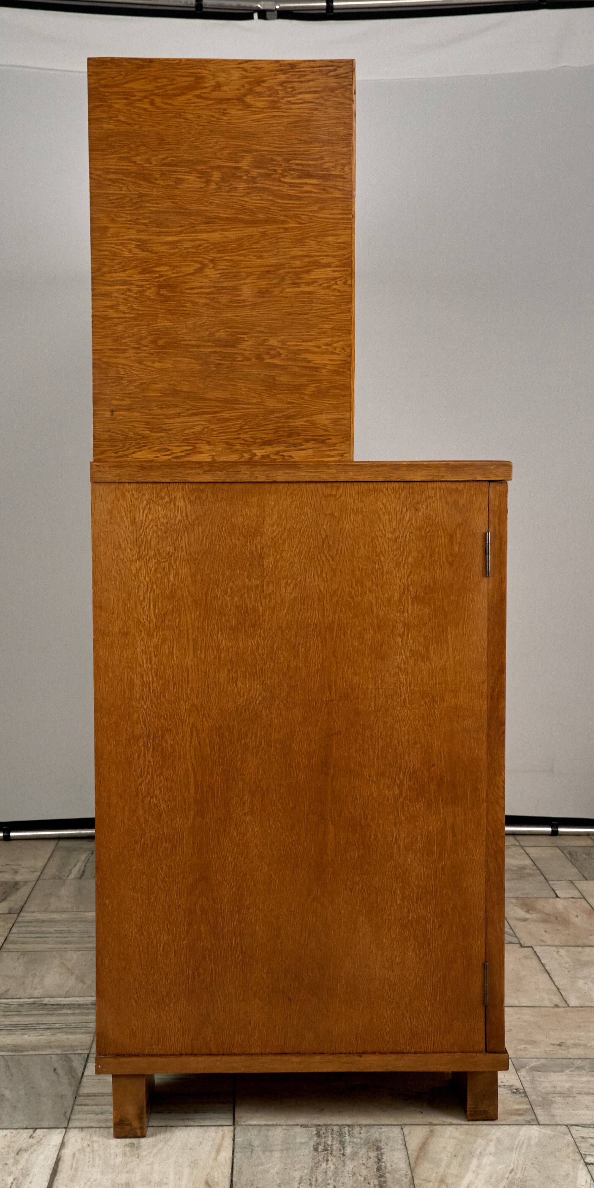 Vintage Wooden Credenza, 1930s, Czechoslovakia