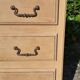 Commode 3 tiroirs style Louis XV en chêne massif bois brut