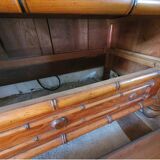 Early 20th-century commode in bamboo pitchin style.