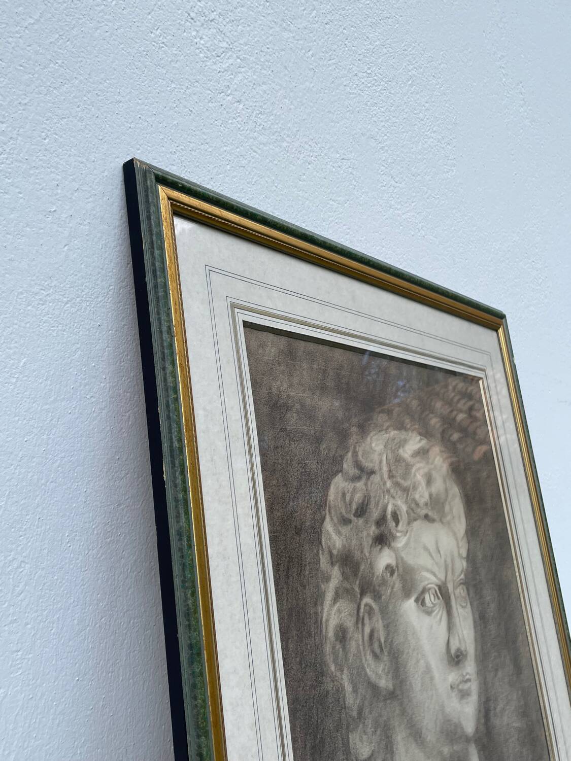 Pencil drawing of a bust