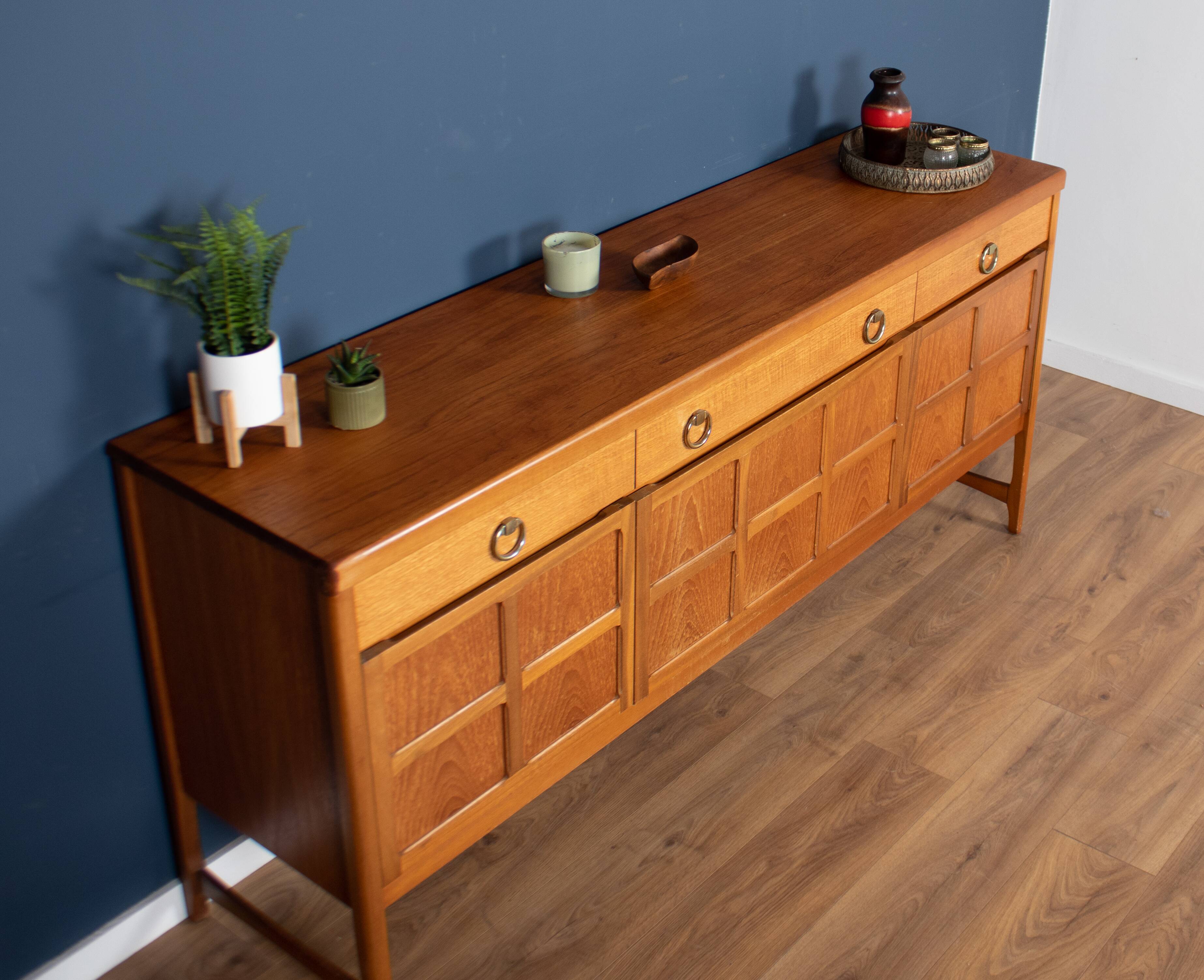 Retro teak 1960s nathan squares mid century sideboard