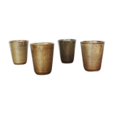 4 stoneware glasses - Manufacture Digoin