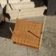 Serving side table door magazine rattan and vintage metal
