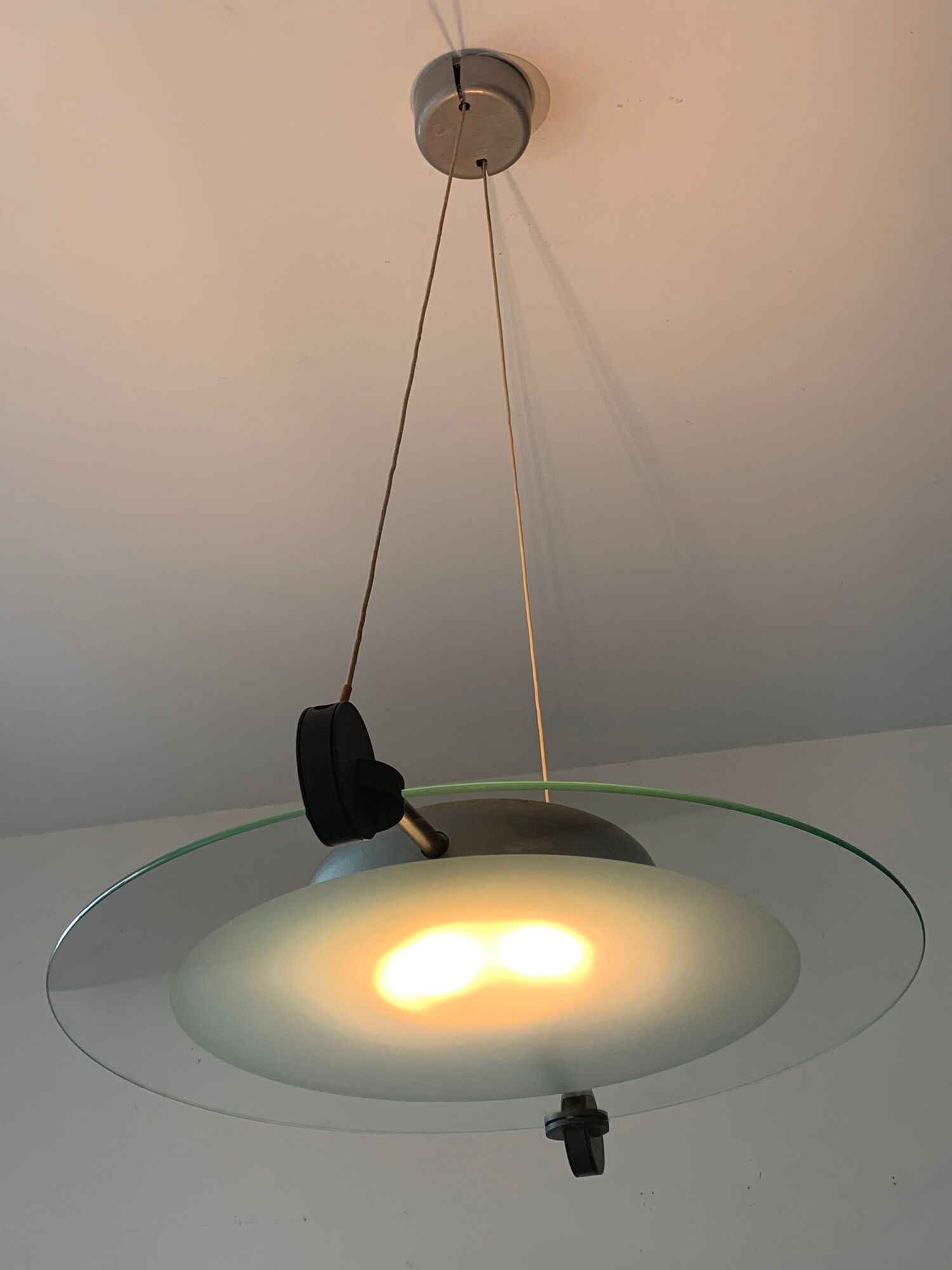 Michele De Lucchi Memphis Milano's chandelier cyclos for Artemide 1980