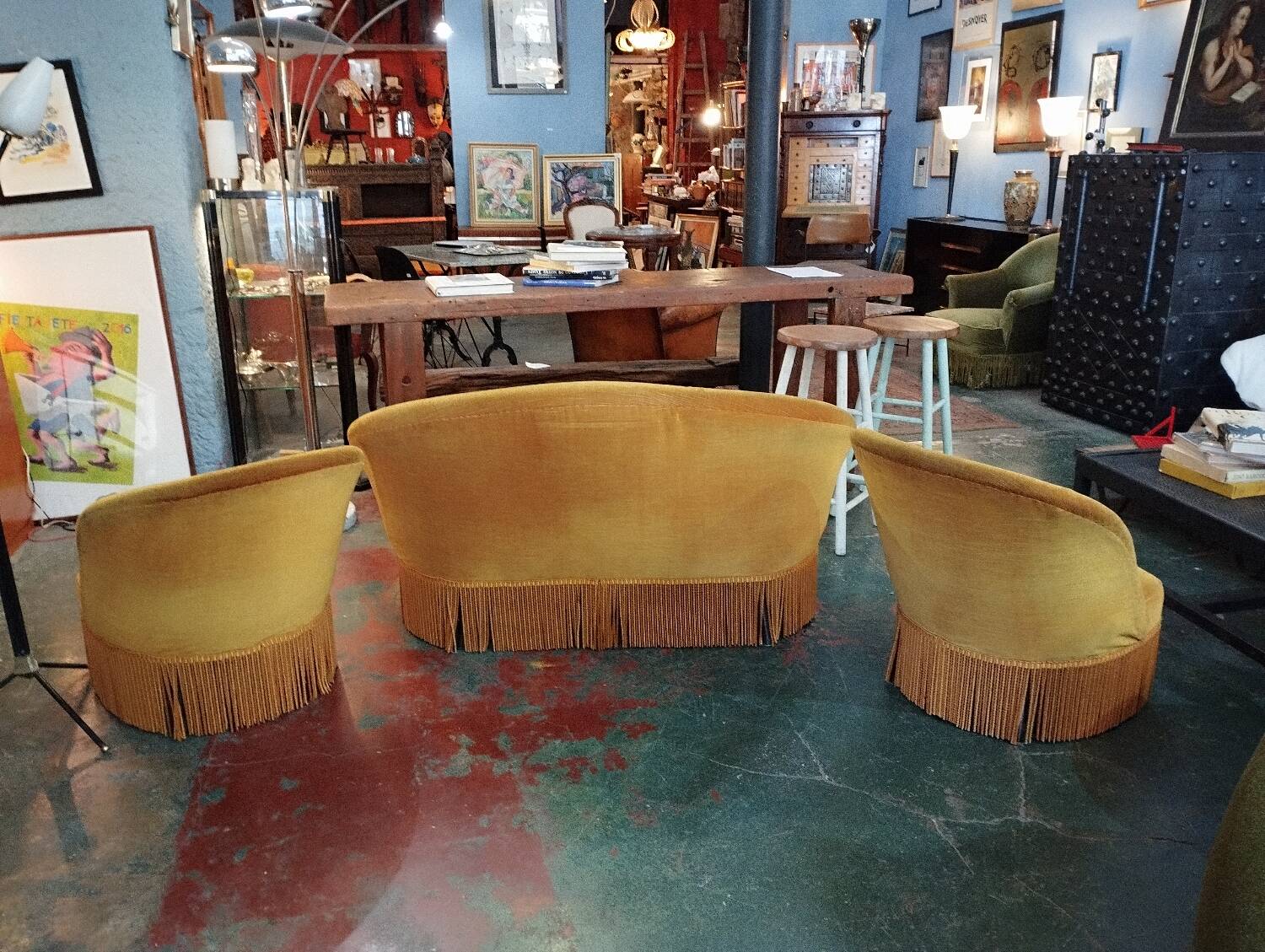 Toad sofa and 2 armchairs set