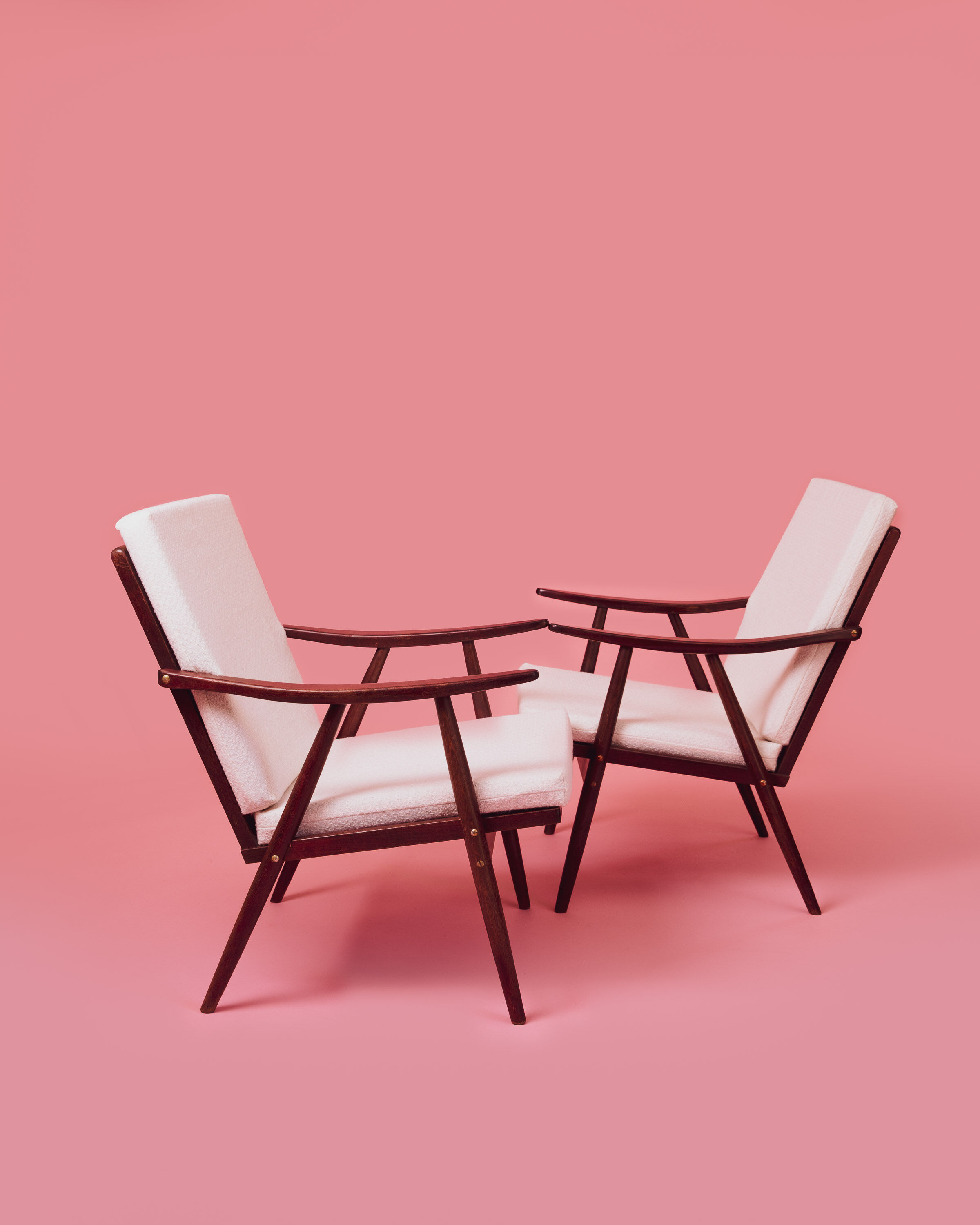 Pair of armchairs "Boomerang" by Thonet 1960