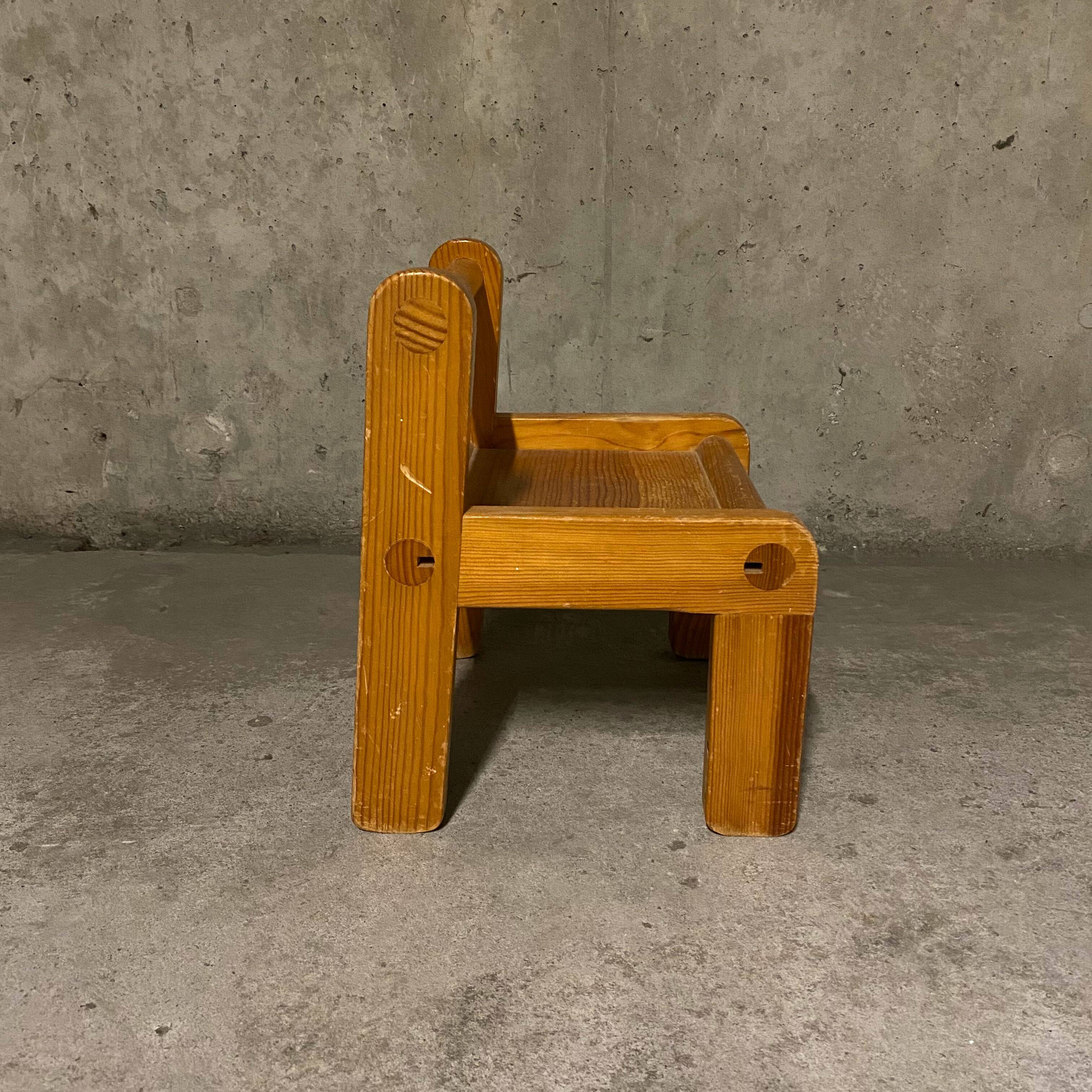 Brutalist children's chair and desk Habitat 1970