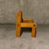 Brutalist children's chair and desk Habitat 1970