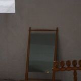 Mid-century Scandinavian floor mirror in wood, 1950–1960