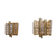 Pair of glass and brass sconces by Carl Fagerlund