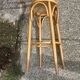 Set of 2 vintage rattan bar stools
