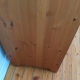 Scandinavian writing desk in honey-coloured pine from the 1980s