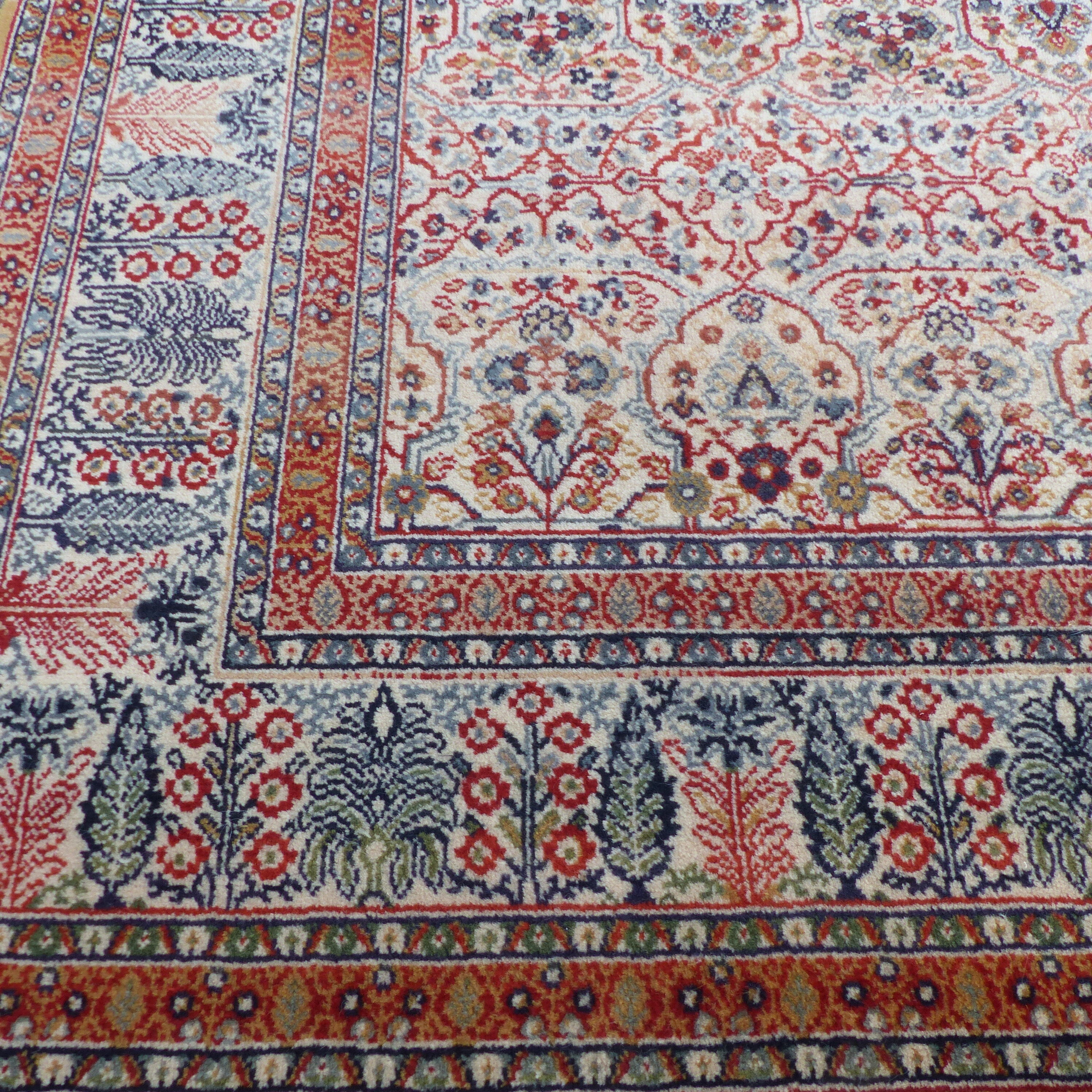 Tefzet oriental rug knotted hand wool on wool