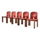 Tobia & Afra Scarpa Set of 5 Model 121 Dining Chairs for Cassina Italy 1965