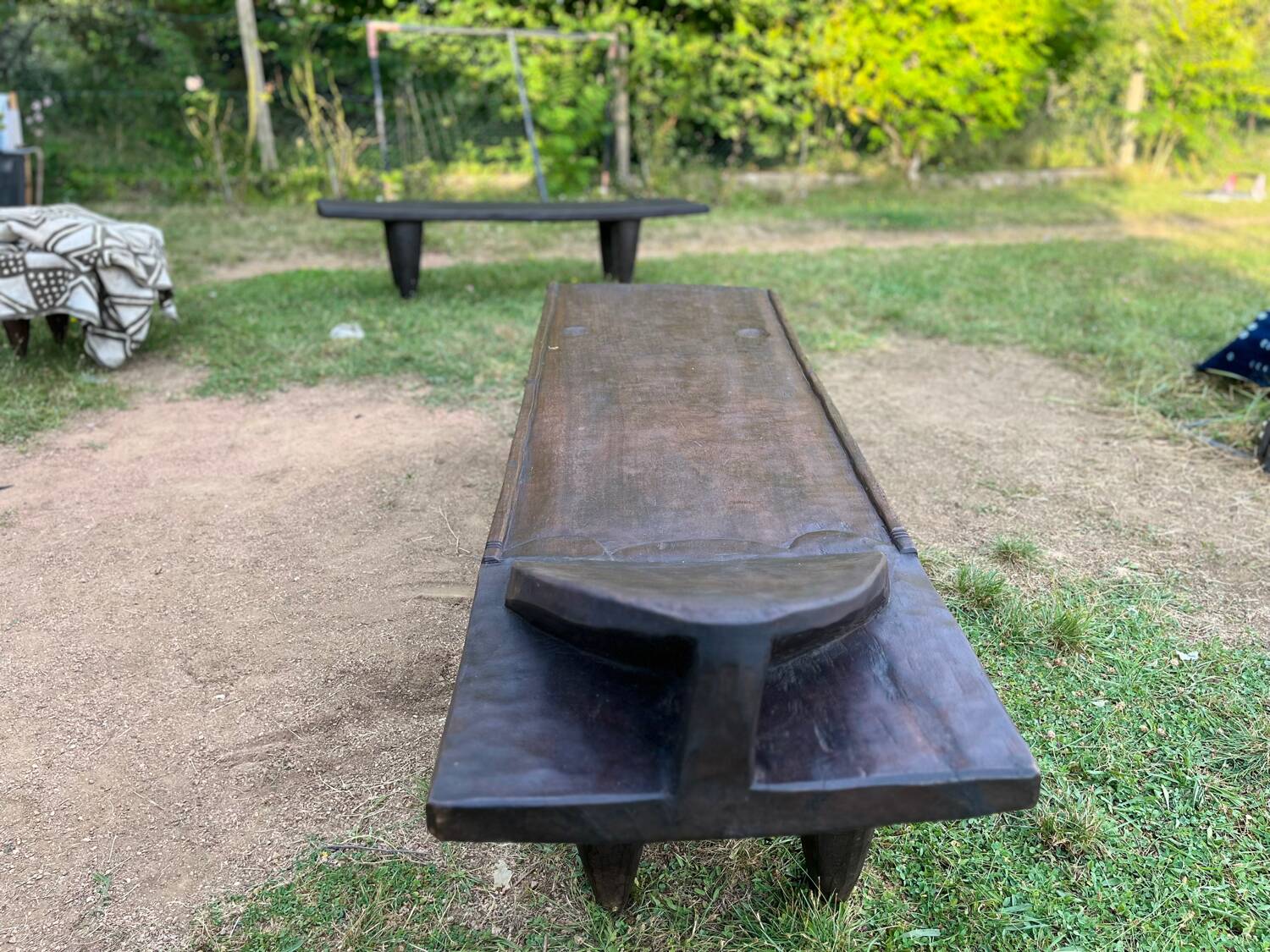 Authentic Senufo Bed, XXL Side Table