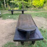 Authentic Senufo Bed, XXL Side Table