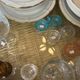 Dining table rattan/wicker/glass 1960 - vintage chic