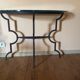 Console artelano "tavolara"  metal laque demi lune 1970 table d'appoint