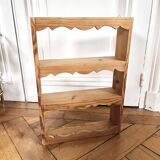 Scalloped frieze wall shelf