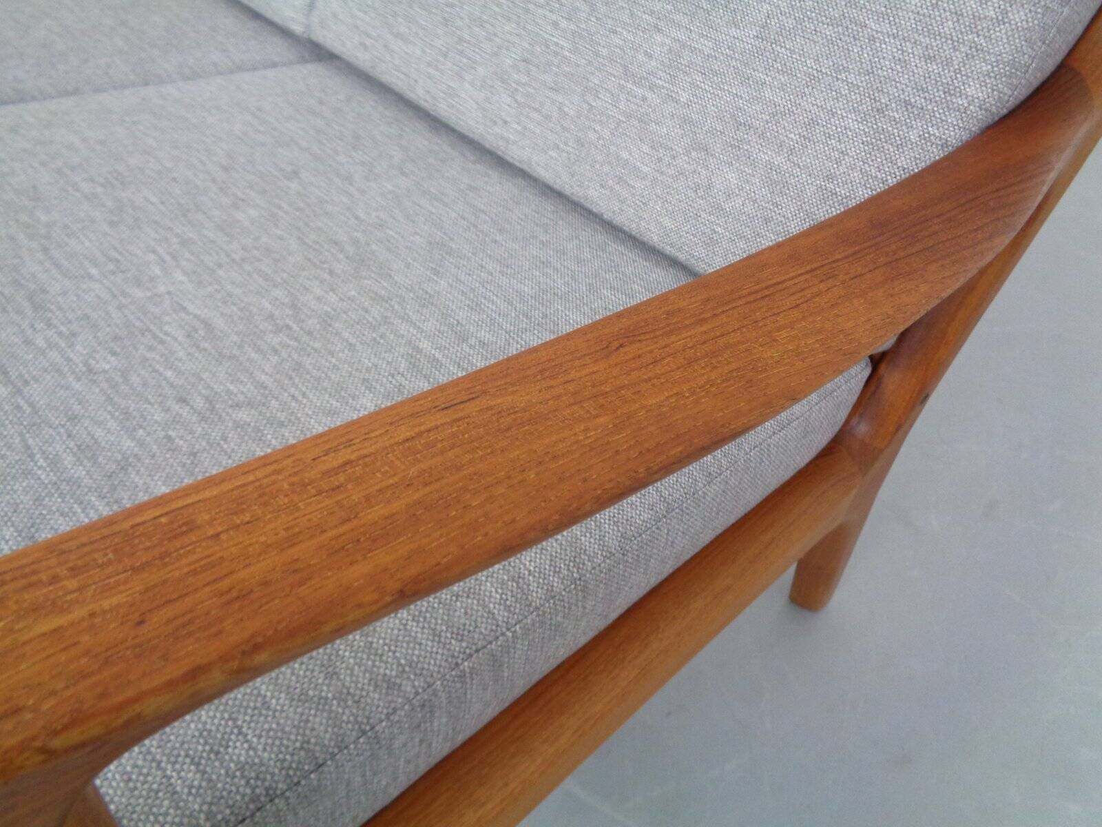 Senator Teak 3-Seater Sofa by Ole Wanscher for France & Son, Denmark, 1960s