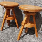 Pair of screw stools