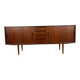Buffet en teck avec portes coulissantes et tiroirs – Mid-Century