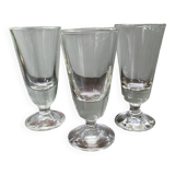 Set of 3 absinthe glasses
