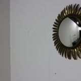 Typical midcentury sunburst wall mirror