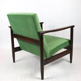 Light Green Velvet GFM-142 Armchair by Edmund Homa, 1970s