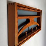 Scandinavian coat rack in solid teak Denmark 1960s