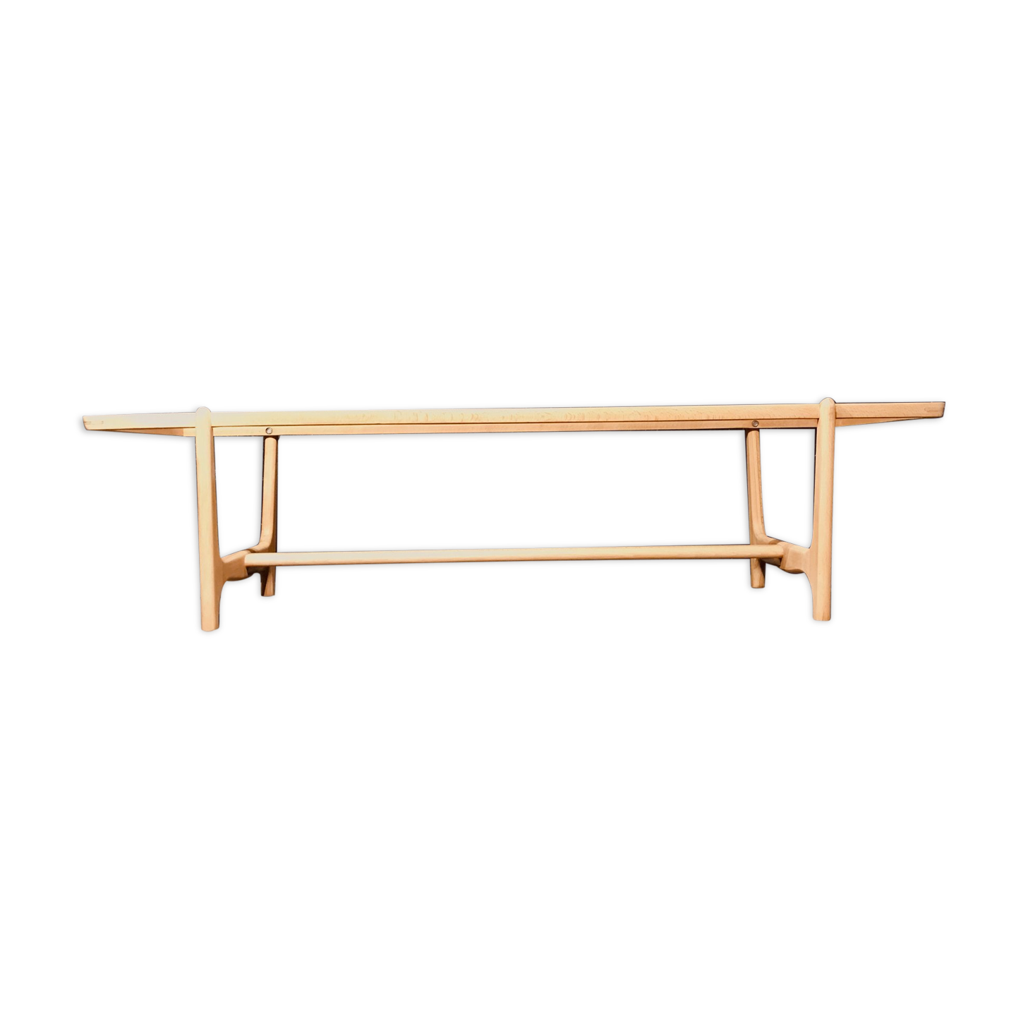Mid-century beech coffee table