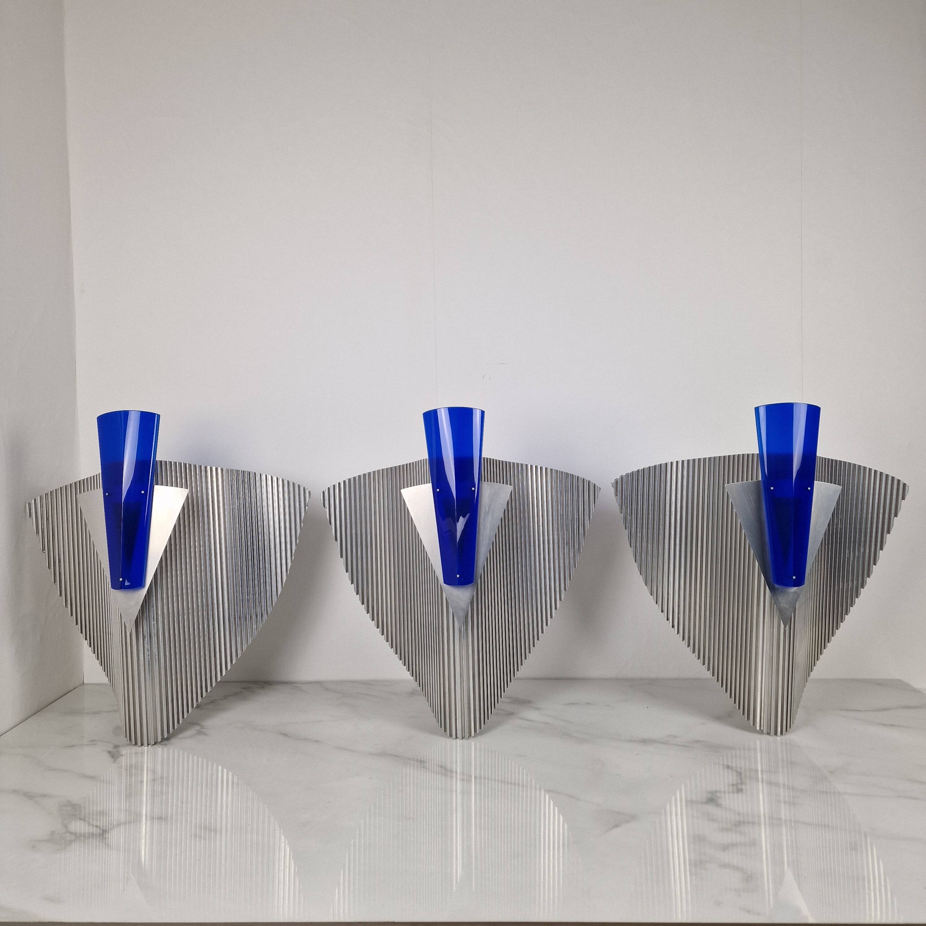 Trybeca Sconces by Ingo Maurer for Design M, Germany, Set of 3