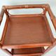 Petite table d'appoint ancienne en bambou et bois
