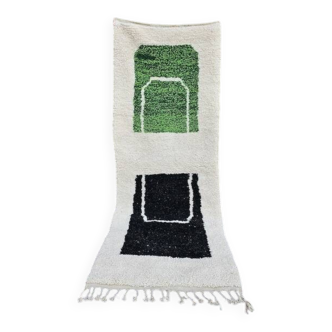 Berber rug in pure wool, size 140 x 260 cm