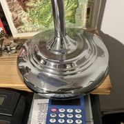 Lampe de banquier bleu/argent