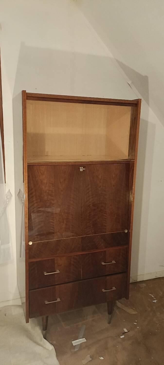 Secrétaire an 60 vernis, vintage