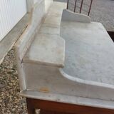 Marble and wood dressing table