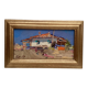 Oil painting on cardboard, dimensions: height -26 cm - width -42 cm -