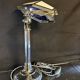Large PIROUETT Art Deco metal chromo glass clouds lamp