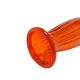 Vase, mid-century modern, orange glass, Poland, 1970s.