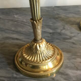Paire de candélabres en bronze doré et ciselé style Louis XVI