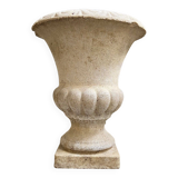 Medici pot in beige reconstituted stone